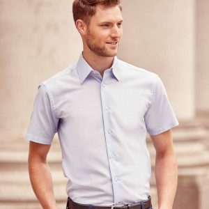 Russell Short Sleeve Tailored Oxford Shirt - 923M