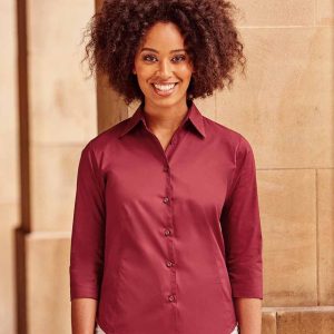 Russell Ladies 3/4 Sleeve Easy Care Fitted Shirt - 946F