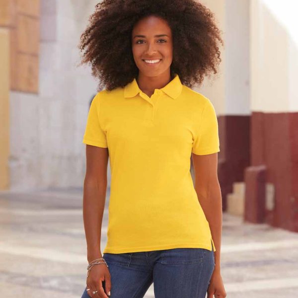 Fruit Of The Loom Ladies Pique Polo Shirt - SS86