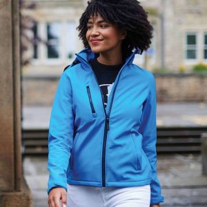 RG636 Regatta Ladies Venturer Three Layer Hooded Soft Shell Jacket