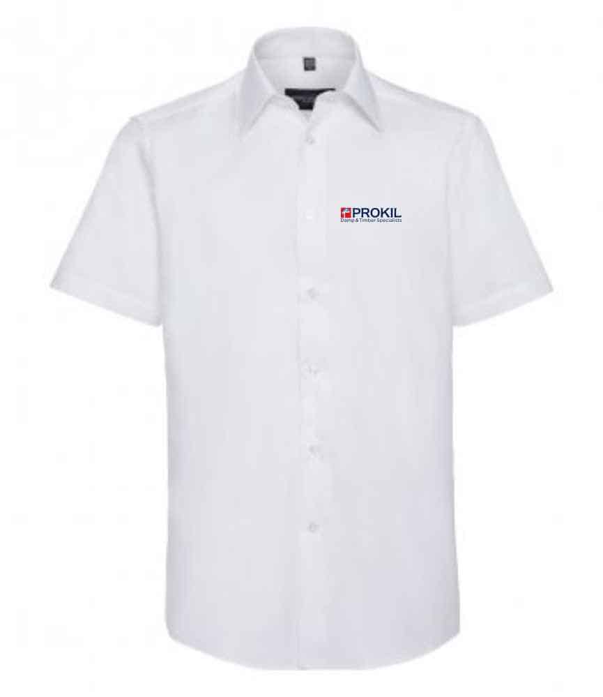 Prokil 923M Surveyor Short Sleeve Tailored Shirt - Mens - White Prokil 923M Surveyor Short Sleeve Tailored Shirt - Mens - White