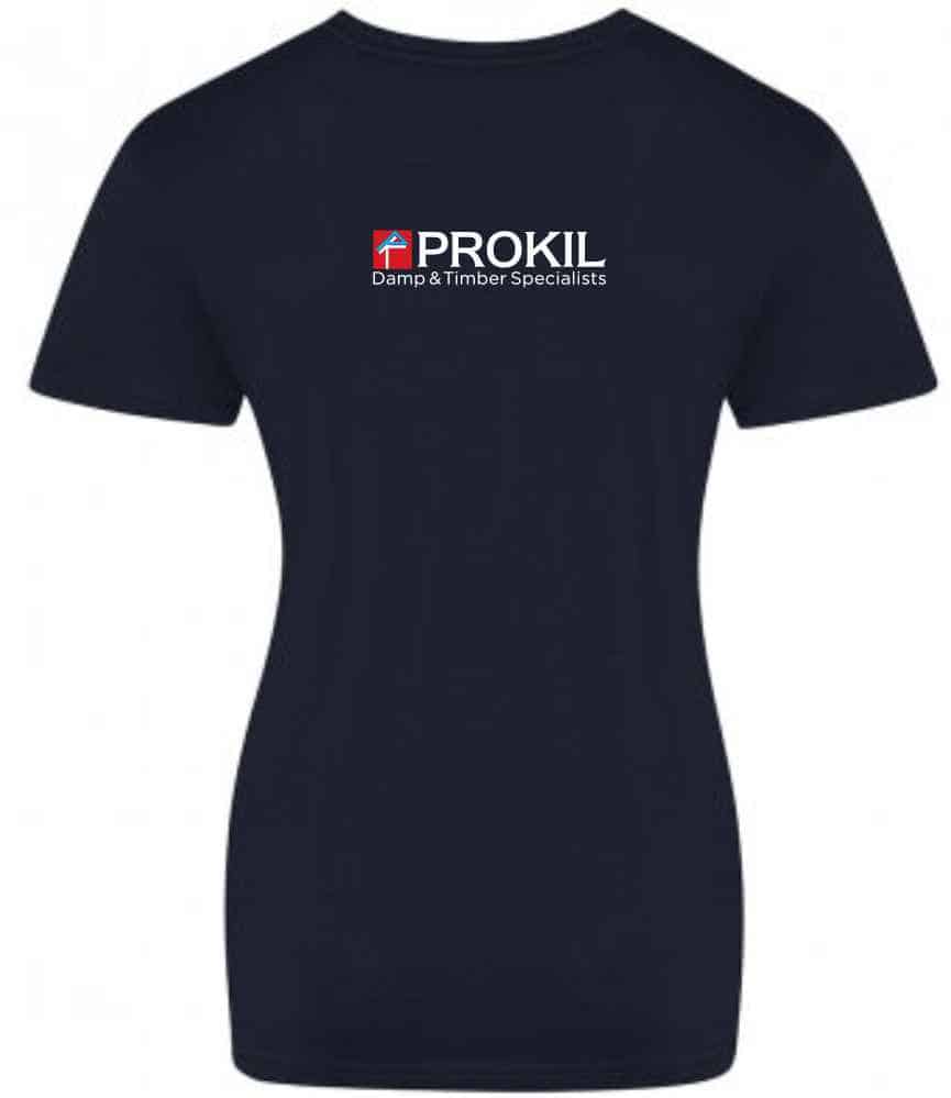 Prokil JT100F Technician Ladies T-Shirt Back - Navy