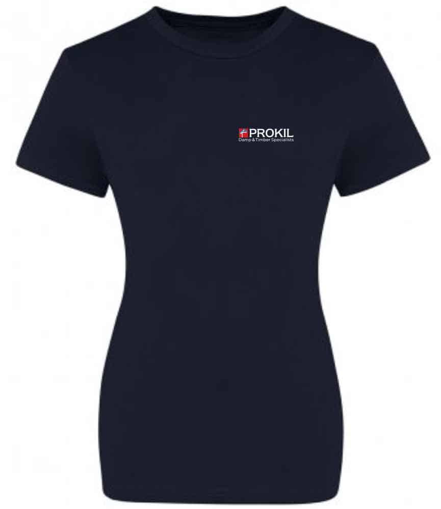 Prokil JT100F Technician Ladies T-Shirt Front - Navy