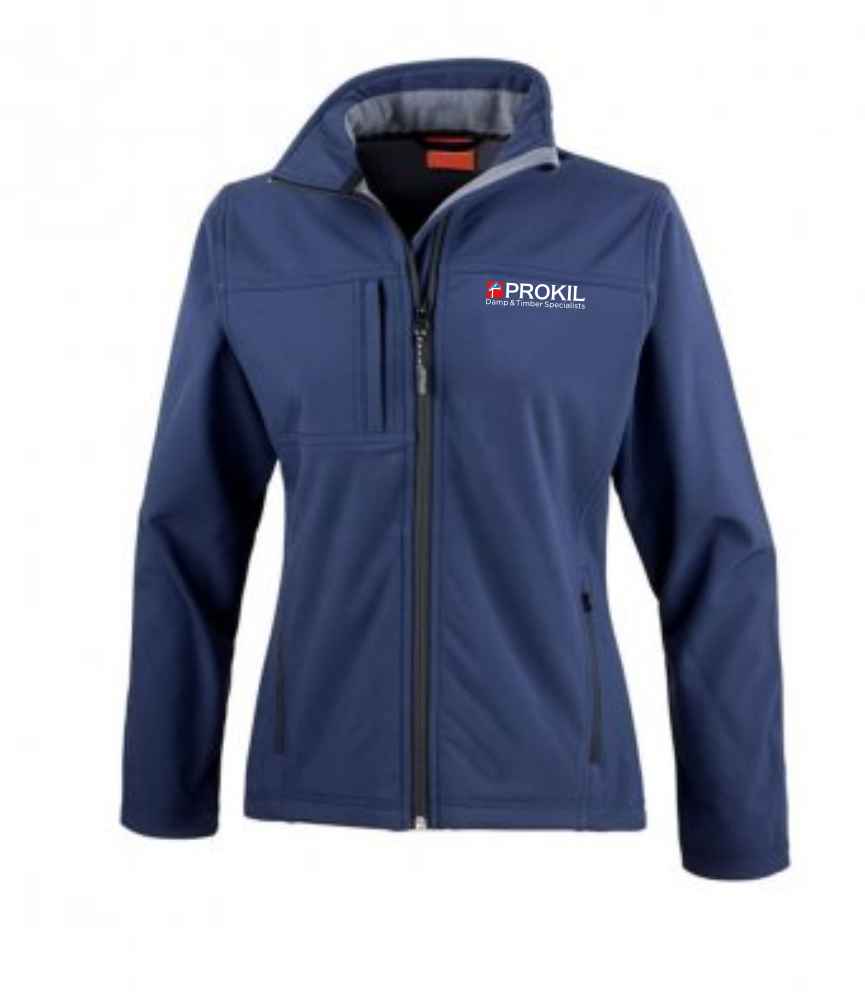 Prokil RS121F Surveyor Ladies Soft Shell - Navy Prokil RS121F Surveyor Ladies Soft Shell - Navy