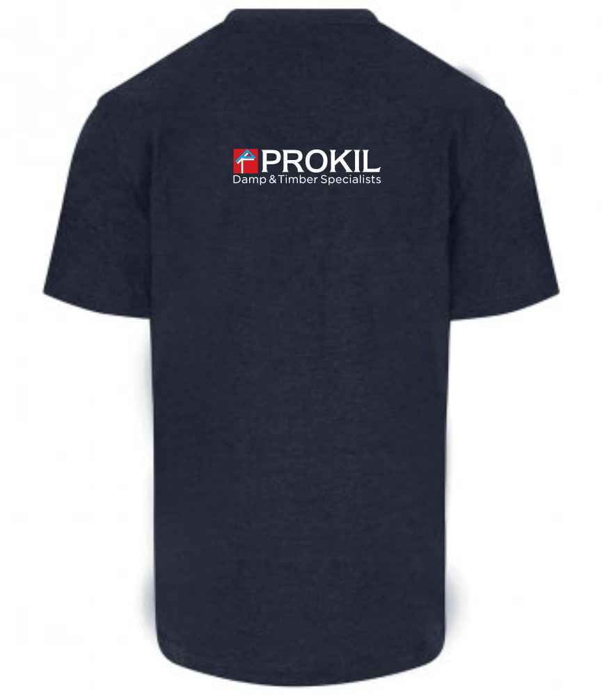 Prokil RX151 Technician Mens T-Shirt Back - Navy