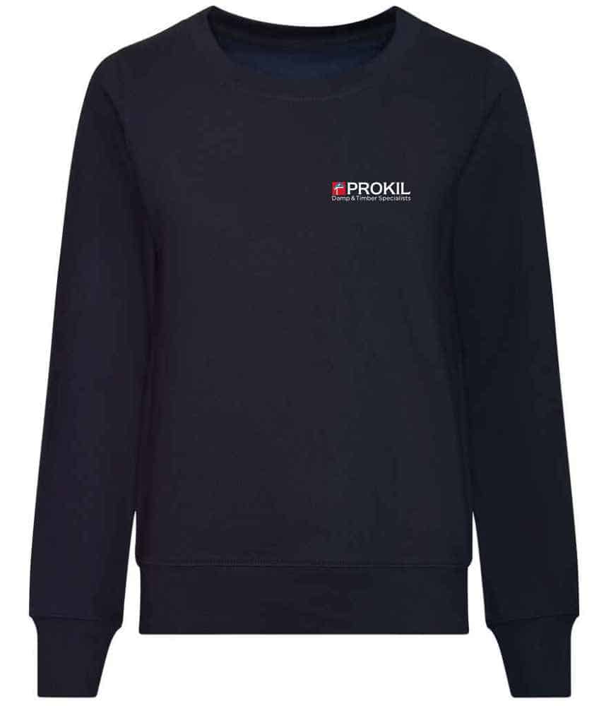 Prokil JH030F Surveyor Ladies Sweatshirt Front - Navy Prokil JH030F Surveyor Ladies Sweatshirt Front - Navy