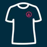 Left Breast-Selected logo placement Dark T-shirt
