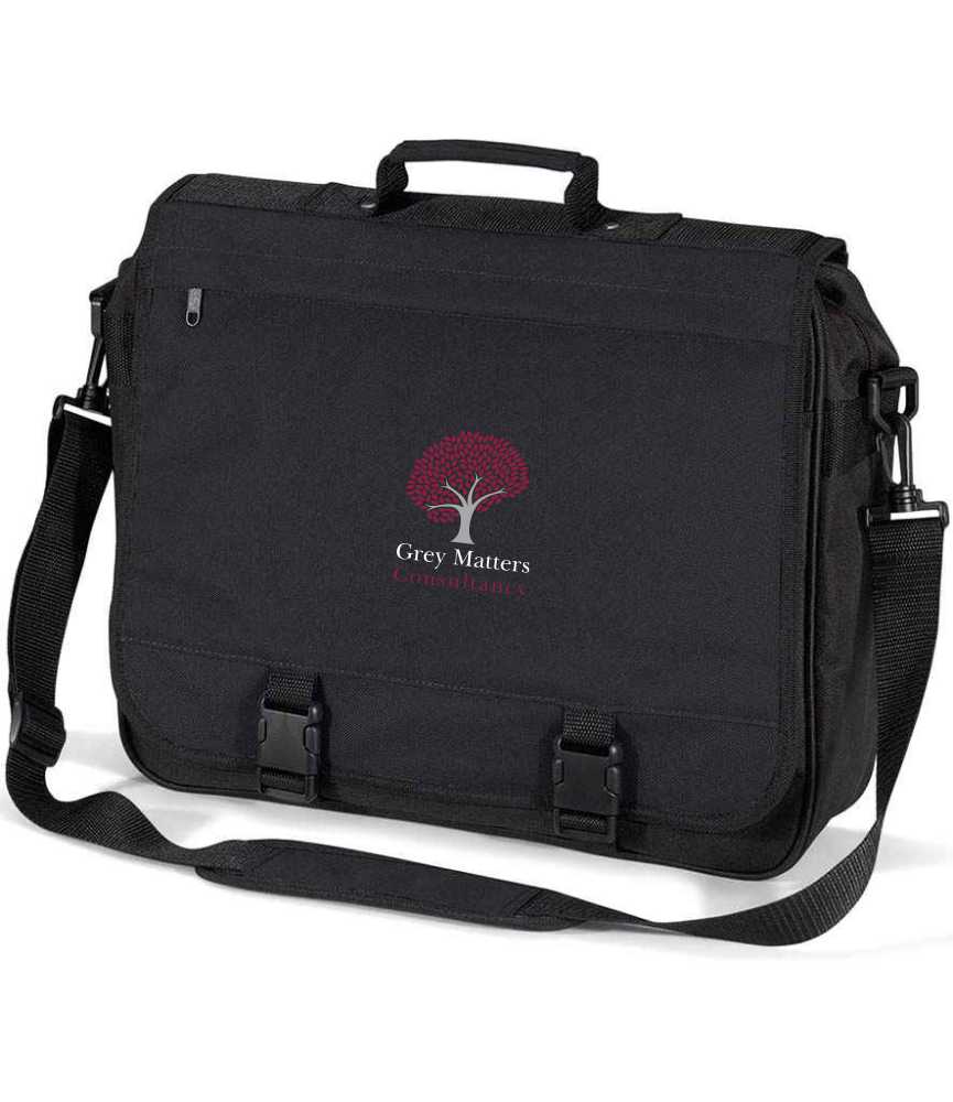 Grey Matters BG33 Portfolio Briefcase - Black