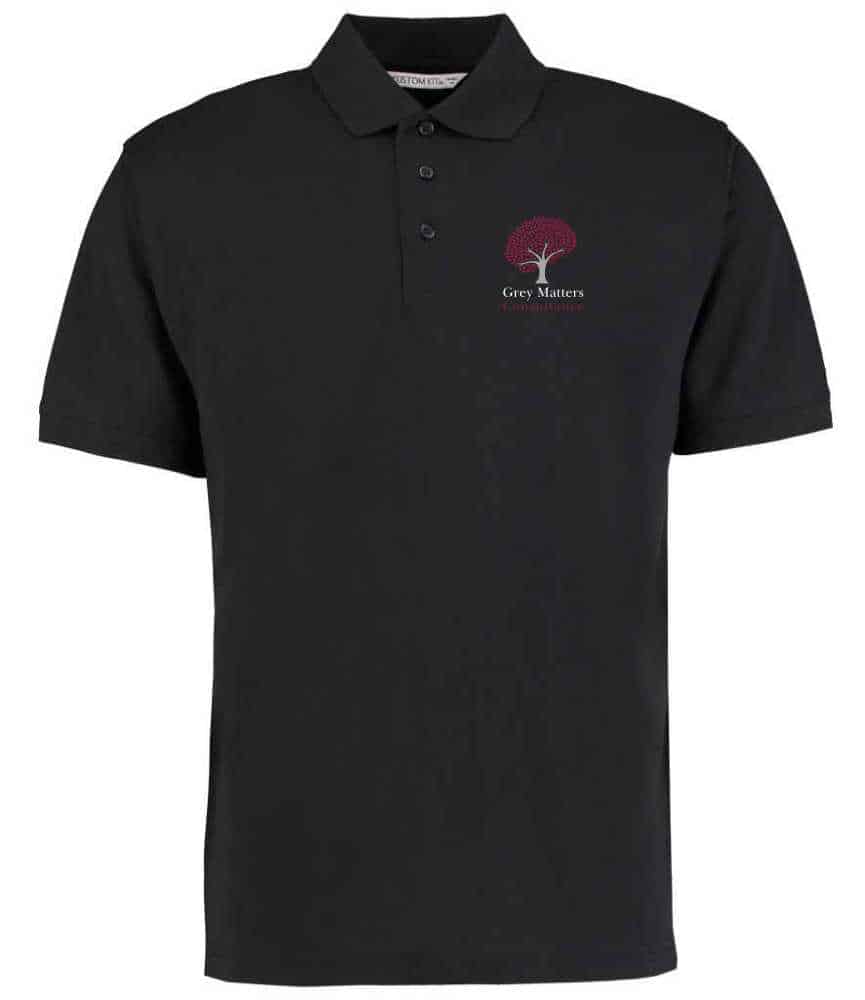 Grey Matters K403 Unisex Polo - Black