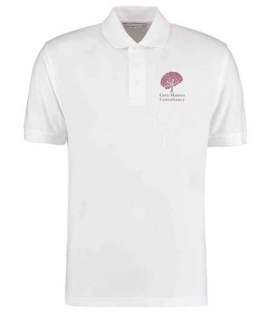 Grey Matters K403 Unisex Polo - White