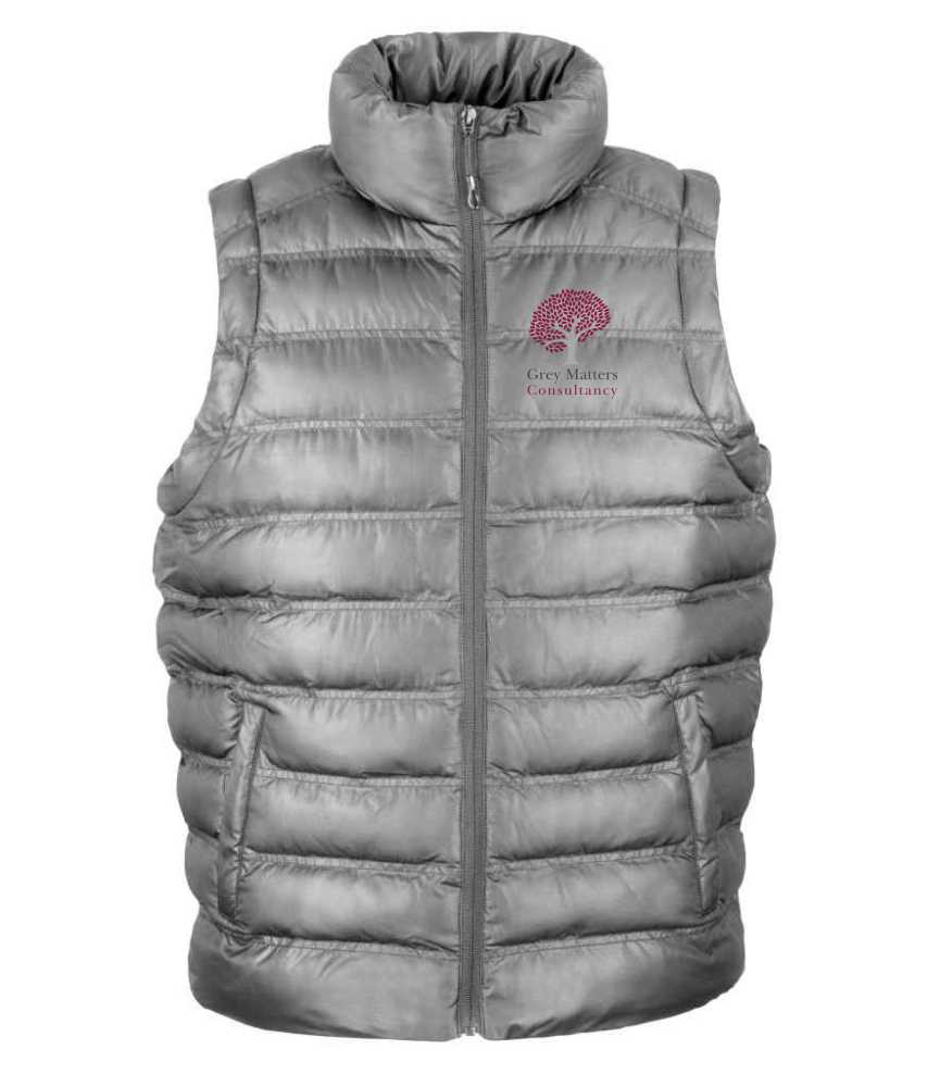 Grey Matters RS193M Unisex Padded Gilet - Frost Grey