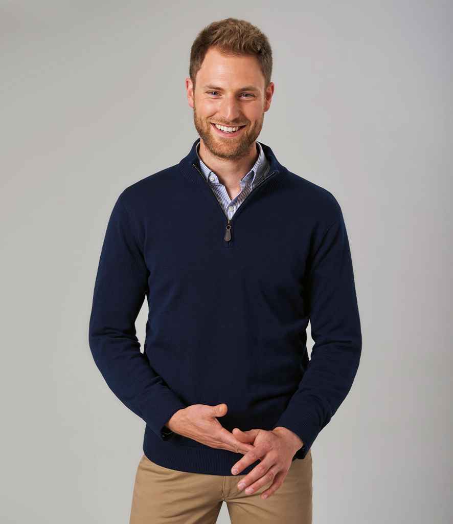 BK555 Brook Taverner Dallas Zip Neck Sweater