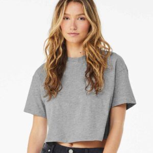 BL6482 Bella Ladies Jersey Cropped T-Shirt
