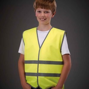 YK106B Yoko Kids Hi-Vis Two Band Waistcoat
