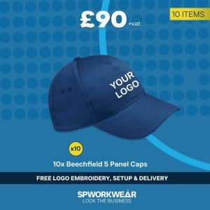 10x Beechfield 5 Panel Cap Event Giveaways Bundle - Winter