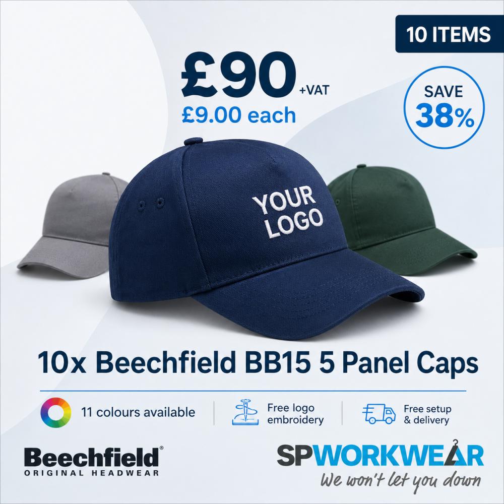 10x Beechfield BB15 Cap Bundle 10x Beechfield BB15 Cap Bundle