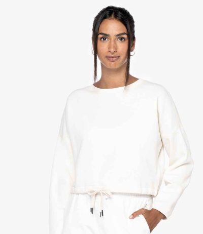 NS429 Native Spirit Ladies Oversized Cropped Sweatshirt