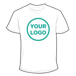 Large Chest-Selected Logo Placement dark T-shirt
