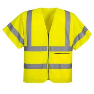 Portwest Hi-Vis Band and Brace Zip Vest S/S  - C372