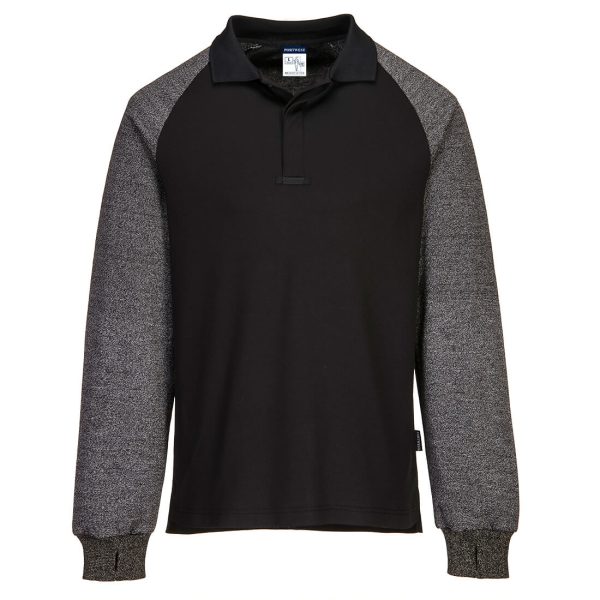 Portwest Polo Shirt with Cut Resistant Sleeves - CR15