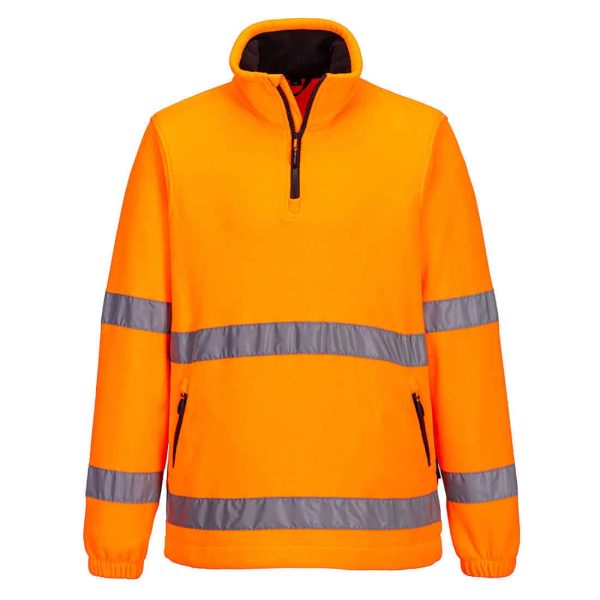 Portwest Hi-Vis 1/2 Zip Fleece - F302