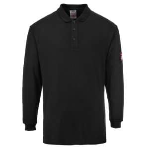 Portwest Flame Resistant Anti-Static Long Sleeve Polo Shirt - FR10