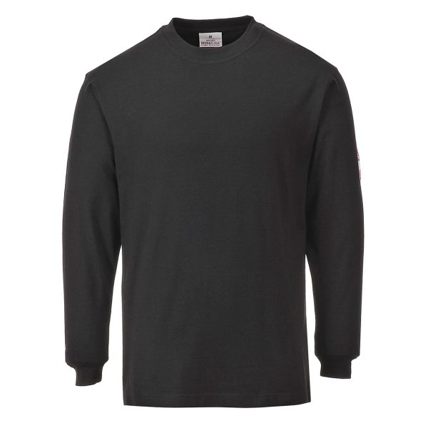 Portwest Flame Resistant Anti-Static Long Sleeve T-Shirt - FR11