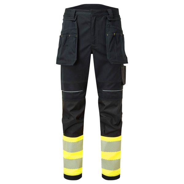 Portwest PW3 FR Hi Vis Class 1 Holster Trousers - FR416