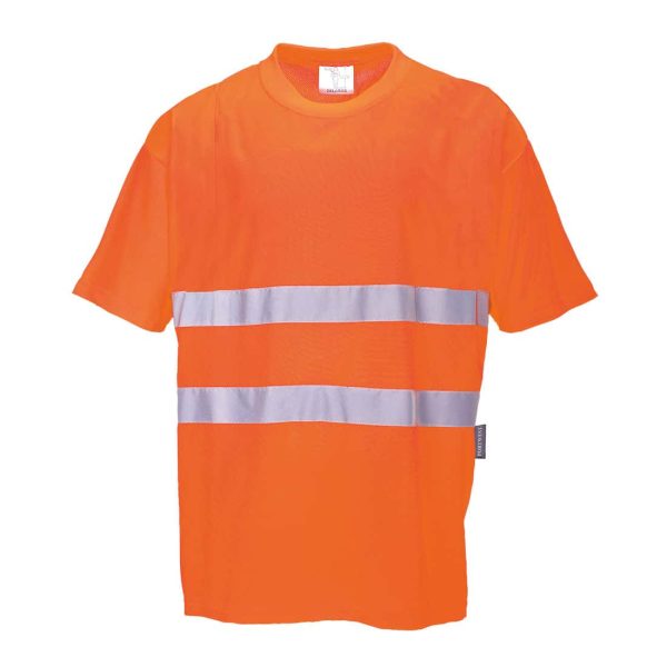 Portwest Hi-Vis Cotton Comfort T-Shirt S/S  - S172