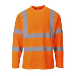 Portwest Hi-Vis Cotton Comfort T-Shirt L/S  - S278