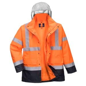 Portwest Hi-Vis 4-in-1 Contrast Traffic Jacket  - S471