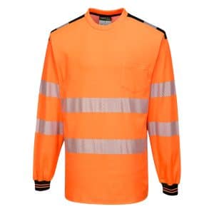 Portwest PW3 Hi-Vis Cotton Comfort T-Shirt L/S  - T185