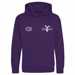 Cheerdance Purple Kids Hoodie Front