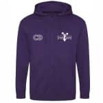 Cheerdance Purple Zip Hoodie Front