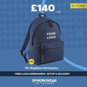 10 x BagBase Backpack Bundle