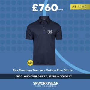 24 x Premium Tee Jays Cotton Polo Shirt Bundle