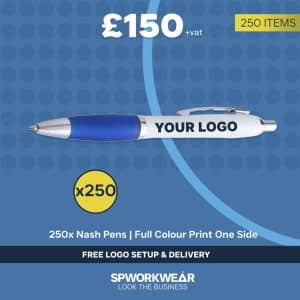 250x Nash Printed Pens