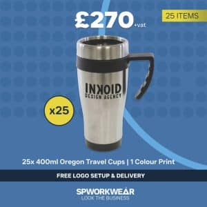 25x 400ml Travel Mugs - Oregon