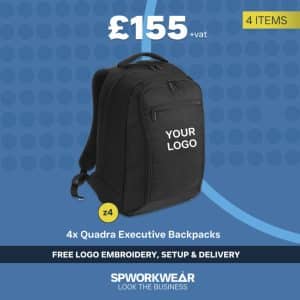 4 x Quadra Executive Backpack Bundle