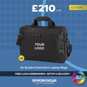 6 x Quadra Executive Laptop Bag Bundle