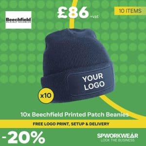 Beechfield Printed Patch Beanie Bundle - Spring