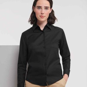 Russell Ladies Oxford Long Sleeve Shirt - 932F