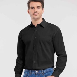 Russell Long Sleeve Easy Care Cotton/Poplin Shirt - 936M