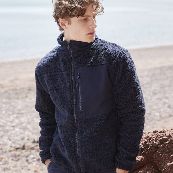 Front Row Recycled Sherpa Fleece Jacket - FR854