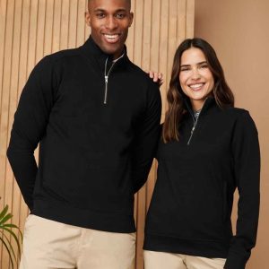 Henbury Unisex Sustainable 1/4 Zip Sweatshirt - H842