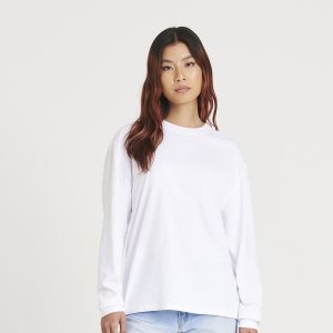 AWDis Unisex Oversize 100 Long Sleeve T-Shirt - JT019