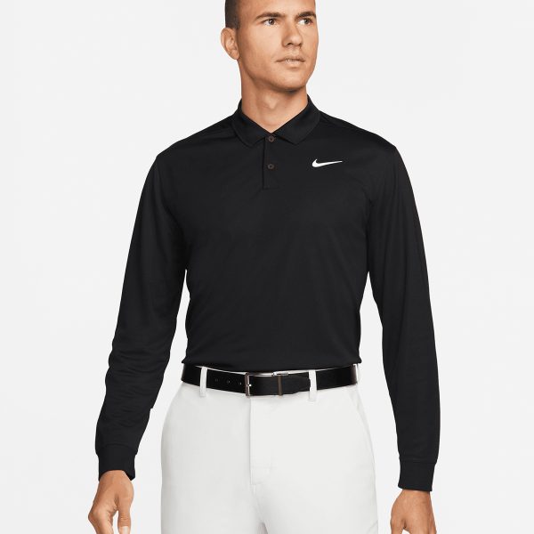 Nike Dri-FIT Victory solid long sleeve polo - NK354