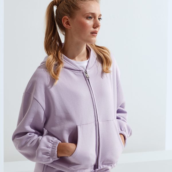 Women’s TriDri® recycled drawstring full-zip hoodie - TR601