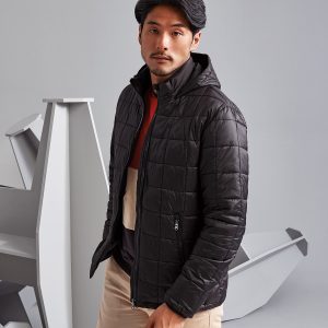2786 Box quilt hooded jacket - TS025