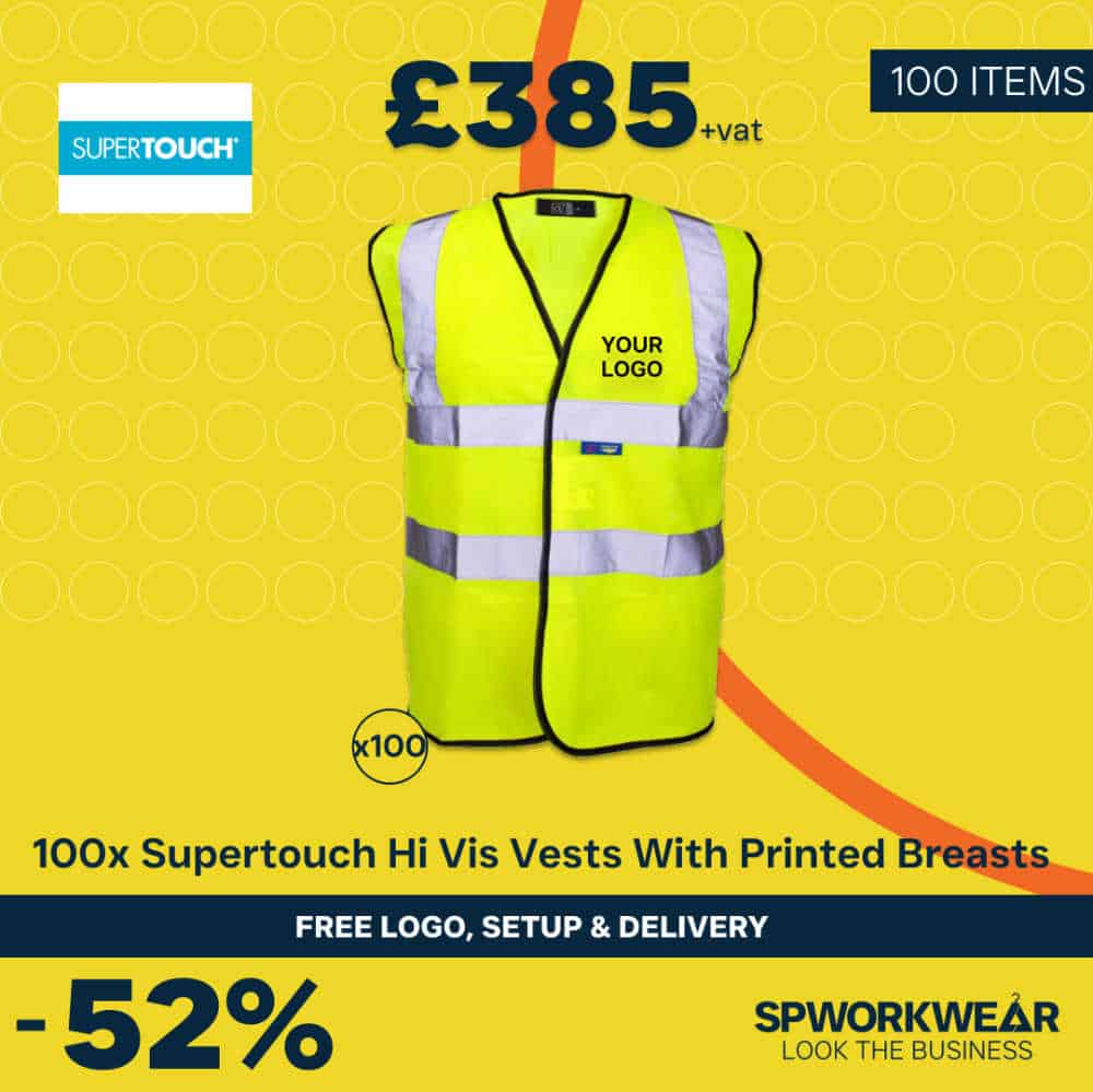 100x Supertouch Hi Vis Breast Logo Bundle - Summer 100x Supertouch Hi Vis Breast Logo Bundle - Summer